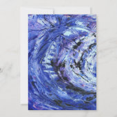 Blaue Hochzeit Einladung (Rückseite)