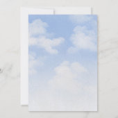 Blaue Hochzeit Einladung (Rückseite)