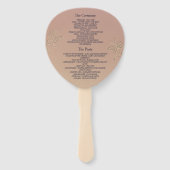 Blaue Hochzeit Fächer (Rückseite)