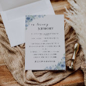 Blaue Hochzeit im Zeichen des liebenden Gedächtnis Einladung