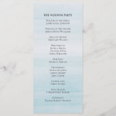 Blaue Hochzeit in Aquarellen. Klassischer nautisch Programm (Rückseite)