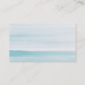 Blaue Hochzeit in Aquarellen. Modernes, elegantes Platzkarte (Rückseite)