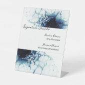 Blaue Hochzeit in Urlaubsort Signature Drinks Sockelschild (Vorderseite)