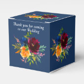 Blaue Hochzeit mit hellen Wasserfarben Geschenkschachtel (Vorderseite)