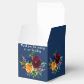 Blaue Hochzeit mit hellen Wasserfarben Geschenkschachtel (Geöffnet)