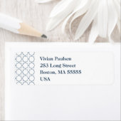 Blaue Hochzeit mit Latticework-Muster (Insitu)