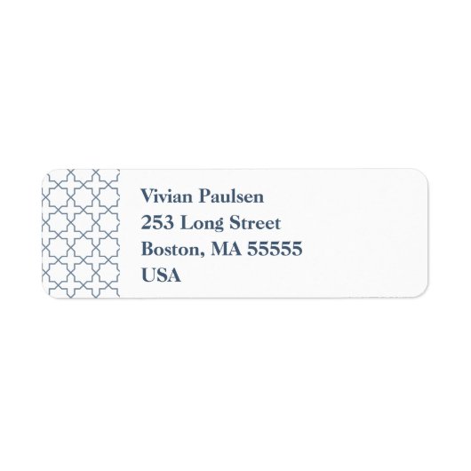 Blaue Hochzeit mit Latticework-Muster (Vorne)