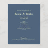 Blaue Hochzeit mit Latticework-Muster (Vorderseite)