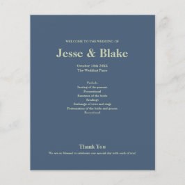 Blaue Hochzeit mit Latticework-Muster