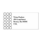 Blaue Hochzeit mit Latticework-Muster Permastempel (Design)