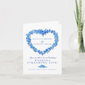 Blaue Hochzeit ohne Herz Ankündigung (Vorderseite)