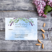 Blaue Hochzeit-RSVP-Reaktion RSVP Karte