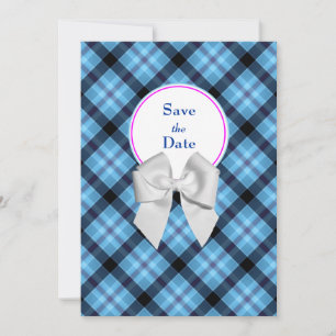 Blaue Hochzeit Save-the-Date-Ankündigung Save The Date