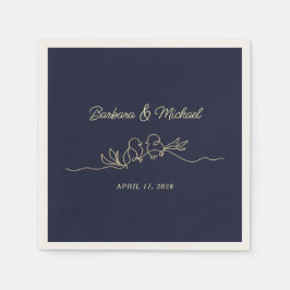 Blaue Hochzeit Serviette