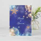 Blaue Hochzeit-Verlobung #2 Einladung (Stehend Vorderseite)