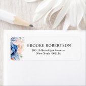 Blaue Hochzeit von Navy Slate Dusty Blush Pink Flo (Insitu)