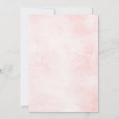 Blaue Hochzeit von Navy Slate Dusty Blush Pink Flo Save The Date (Rückseite)