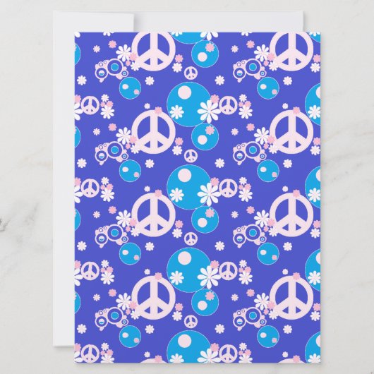 Blaue Hochzeitsfeier Einladung (Vorderseite)