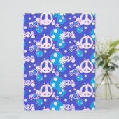 Blaue Hochzeitsfeier Einladung (Stehend Vorderseite)