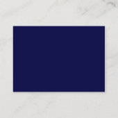 Blaue Hochzeitskarten Begleitkarte (Rückseite)
