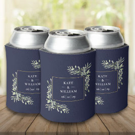 Blaue Hochzeitsnacht in Grünblättern kann kälter w Dosenkühler