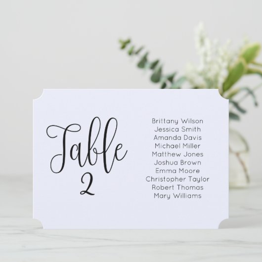 Blaue Hochzeitssitzkarte. Landschaft modern Einladung (Stehend Vorderseite)