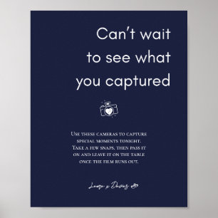 Blaue Hochzeitsskripte Poster