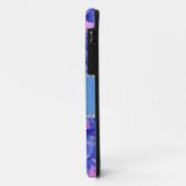 Blaue Hochzeitstiche-Rose Case-Mate iPhone Hülle (Hinten/Links)