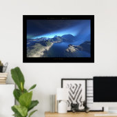 blaue Hoffnung Poster (Heimbüro)