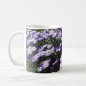 Blaue Holz-Astern Kaffeetasse (Links)
