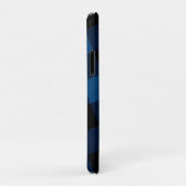 Blaue Holzfäller-Karozeichnung Case-Mate iPhone Hülle (Hinten/Rechts)