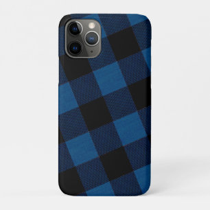 Blaue Holzfäller-Karozeichnung Case-Mate iPhone Hülle