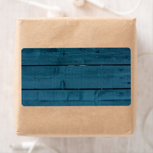 Blaue Holzplanken (Insitu)