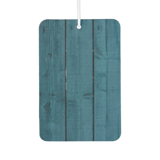 Blaue Holzplanken Autolufterfrischer (Vorderseite)