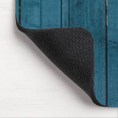 Blaue Holzplanken Mousepad (Ecke)
