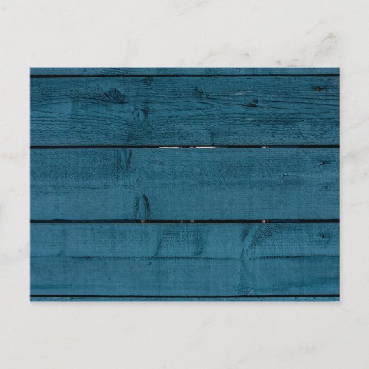 Blaue Holzplanken Postkarte (Vorderseite)