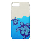 Blaue Honu Schildkröten Case-Mate iPhone Hülle (Rückseite)