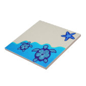 Blaue Honu Schildkröten Fliese (Seite)