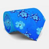 Blaue Honu Schildkröten Krawatte (Gerollt)