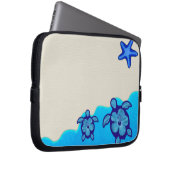 Blaue Honu Schildkröten Laptopschutzhülle (Vorne Rechts)