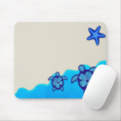 Blaue Honu Schildkröten Mousepad (Mit Mouse)