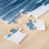 Blaue Horizont-Segelyacht Puzzle (Seite)