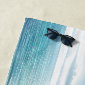 Blaue Horizont-Segelyacht Strandtuch (Beispiel)