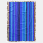 Blaue horizontale Streifen Decke (Vorderseite Vertikal)