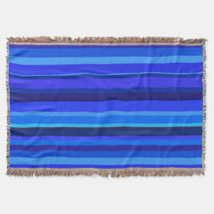 Blaue horizontale Streifen Decke