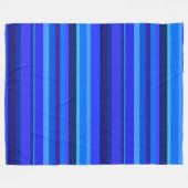 Blaue horizontale Streifen Fleecedecke (Vorderseite (Horizontal))