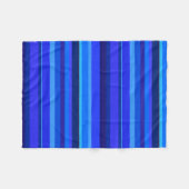 Blaue horizontale Streifen Fleecedecke (Vorderseite (Horizontal))