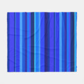 Blaue horizontale Streifen Fleecedecke (Vorderseite (Horizontal))