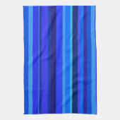 Blaue horizontale Streifen Handtuch (Vertikal)