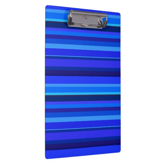 Blaue horizontale Streifen Klemmbrett (Rechts)